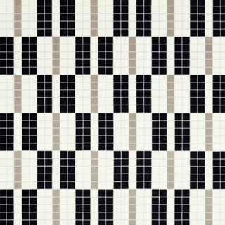 Picture of Bisazza Mosaico - Decori 20 - Alternance Noir Blanc