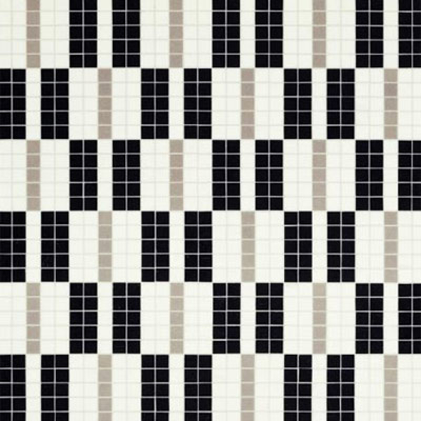 Picture of Bisazza Mosaico - Decori 20 - Alternance Noir Blanc