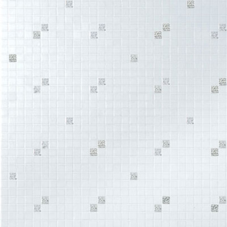 Picture of Bisazza Mosaico - Decori 20 - Diagonale Bianco Oro