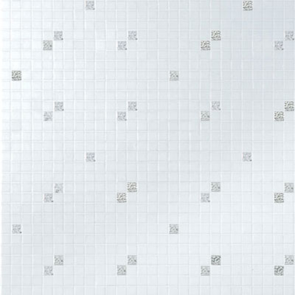 Picture of Bisazza Mosaico - Decori 20 - Diagonale Bianco Oro