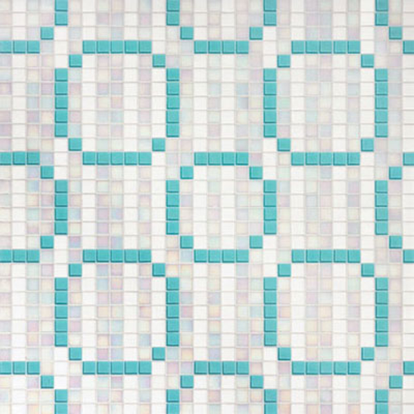 Picture of Bisazza Mosaico - Decori 20 - Rings Blue