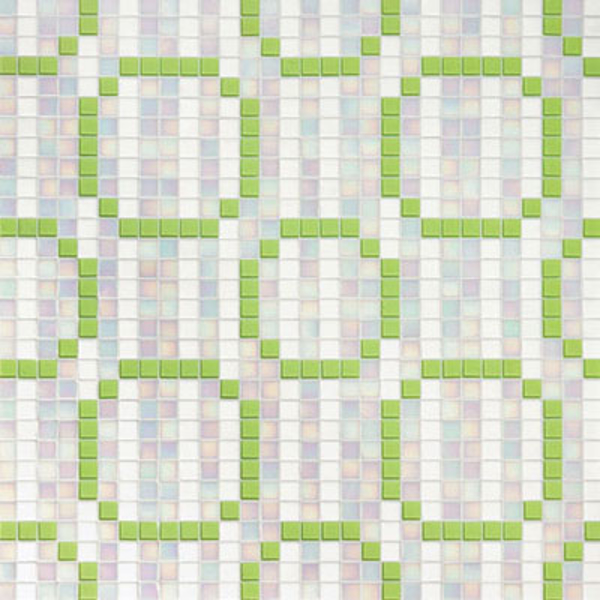 Picture of Bisazza Mosaico - Decori 20 - Rings Green