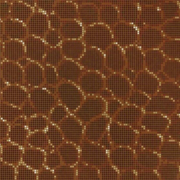 Picture of Bisazza Mosaico - Decori Opus Romano - Crocodile Brown