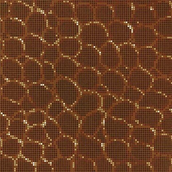Picture of Bisazza Mosaico - Decori Opus Romano - Crocodile Brown