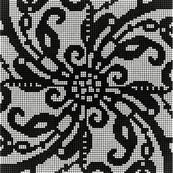 Picture of Bisazza Mosaico - Decori Opus Romano - Embroidery Black