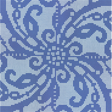 Picture of Bisazza Mosaico - Decori Opus Romano - Embroidery Blue