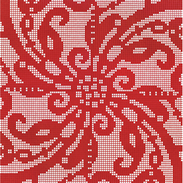 Picture of Bisazza Mosaico - Decori Opus Romano - Embroidery Red