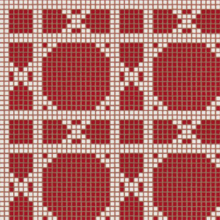 Picture of Bisazza Mosaico - Decori Opus Romano - Vienna Rosso