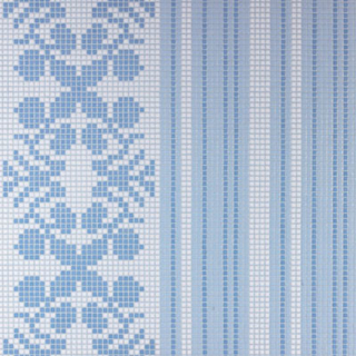 Picture of Bisazza Mosaico - Decori Opus Romano - Wallpaper Blue