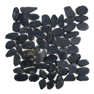 Picture of Tesoro - Ocean Stones Sliced Mosaic Black