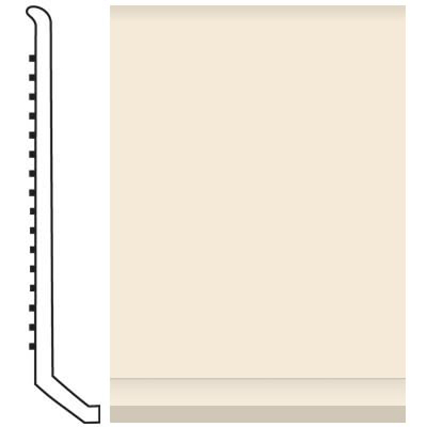 Picture of Roppe - Pinnacle Rubber Wall Base 4 (Butt Toe Base) Bisque