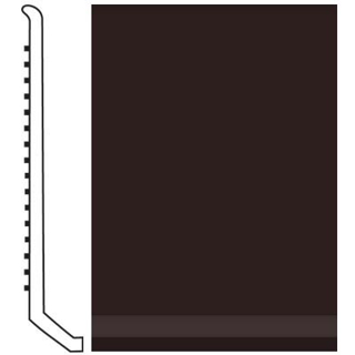 Picture of Roppe - Pinnacle Rubber Wall Base 4 (Butt Toe Base) Brown