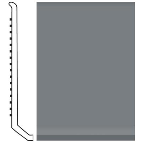 Picture of Roppe - Pinnacle Rubber Wall Base 4 (Butt Toe Base) Dark Gray