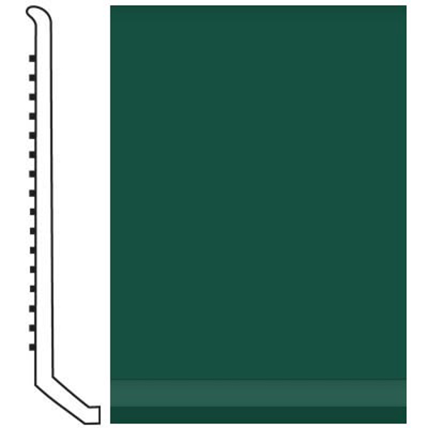 Picture of Roppe - Pinnacle Rubber Wall Base 4 (Butt Toe Base) Forest Green