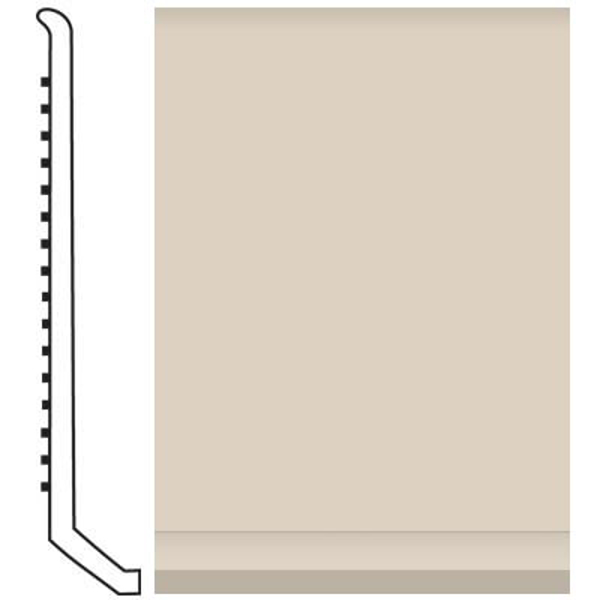 Picture of Roppe - Pinnacle Rubber Wall Base 4 (Butt Toe Base) Ivory