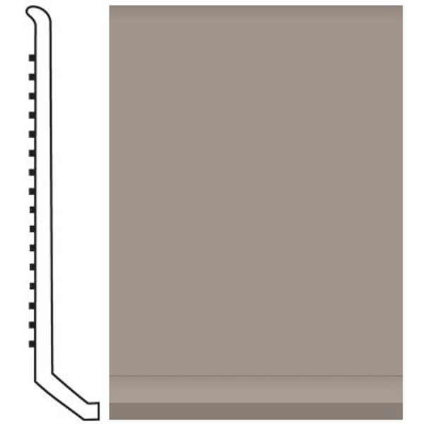 Picture of Roppe - Pinnacle Rubber Wall Base 4 (Butt Toe Base) Pewter