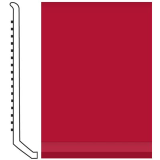 Picture of Roppe - Pinnacle Rubber Wall Base 4 (Butt Toe Base) Red