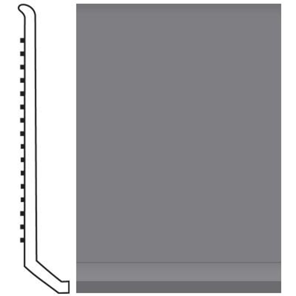 Picture of Roppe - Pinnacle Rubber Wall Base 4 (Butt Toe Base) Steel Gray