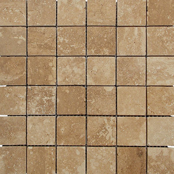 • InterceramicMexican Travertine Mosaic 2 x 2