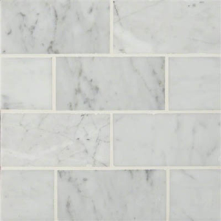 Picture of MS International - Marble 3 x 6 Polished Carrara White