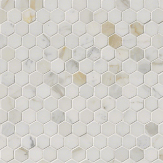 Picture of MS International - Marble Mosaics Hexagon 1 X 1 Polished Calacatta Gold