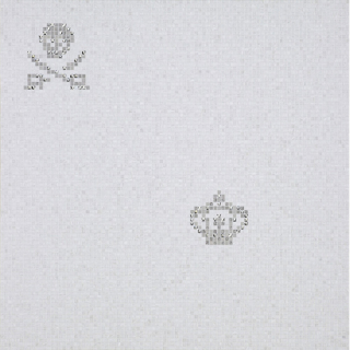 Picture of Bisazza Mosaico - Decori 10 - Skulls and Crowns Skulls Crowns White