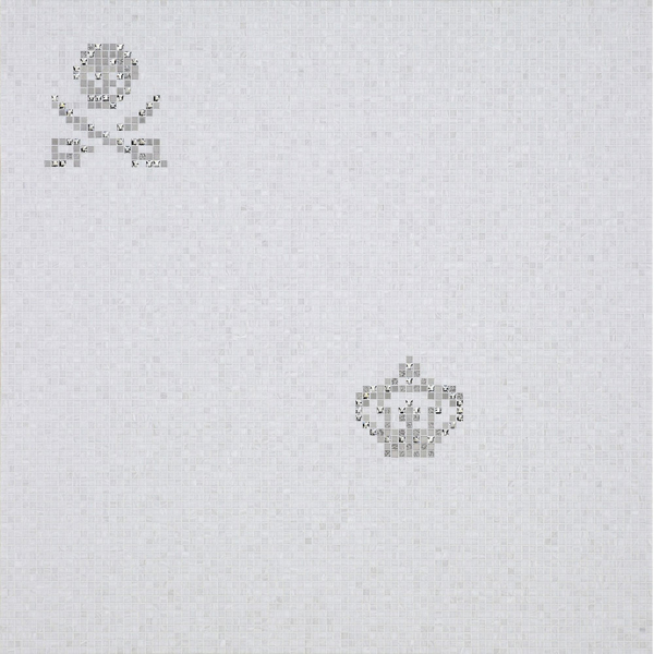 Picture of Bisazza Mosaico - Decori 10 - Skulls and Crowns Skulls Crowns White