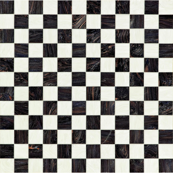 Picture of Bisazza Mosaico - Decorations 5 x 5 Checkmate Black