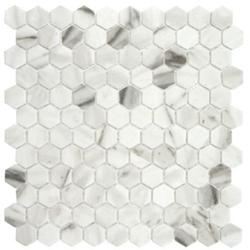 Picture of Eleganza Tiles - Onix Hexagon Blends Calacatta Malla