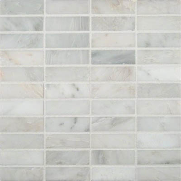 Picture of MS International - Marble Mosaics 1 x 3 Honed Arabescato Carrara