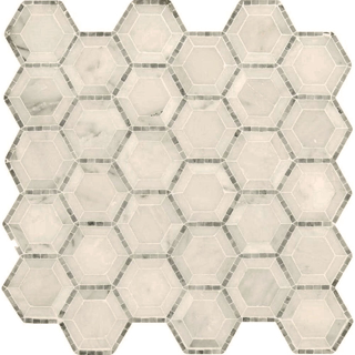 Picture of MS International - Marble Mosaics Hexagon 2 x 2 Honed Telaio Hexagon