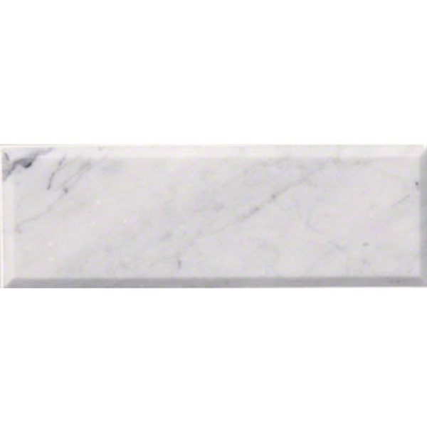 Picture of MS International - Marble 4 x 12 Beveled Arabescato Carrara