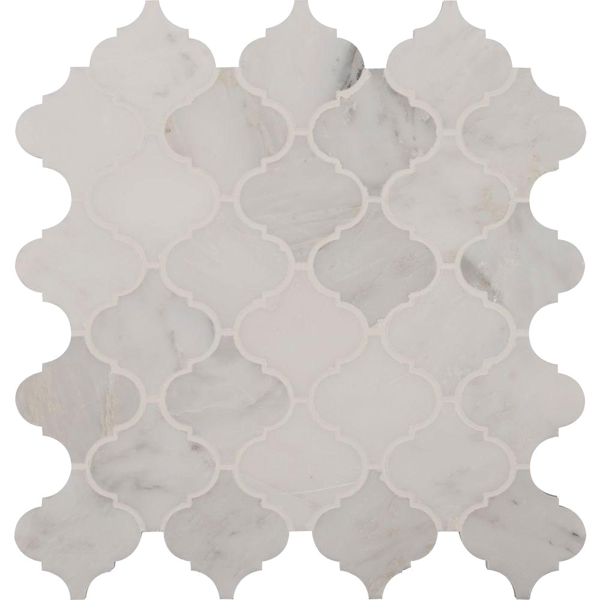 Picture of MS International - Marble Mosaics Arabesque Greecian White