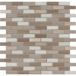 Picture of MS International - Marble Mosaics Other Honed Arctic Storm Mini Brick