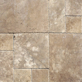 Picture of MS International - Travertine Versailles Honed Unfilled Chiseled Tuscany Walnut Chiseled