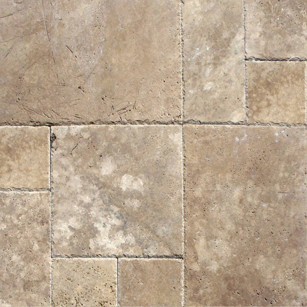 Picture of MS International - Travertine Versailles Honed Unfilled Chiseled Tuscany Walnut Chiseled