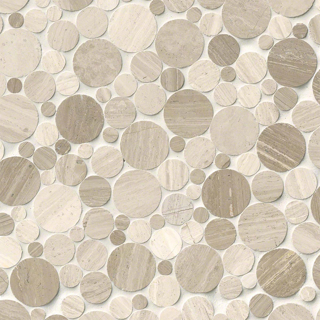 Picture of MS International - Rio Lago Pebble Mosaics 12 X 12 Polished Serenity Stone