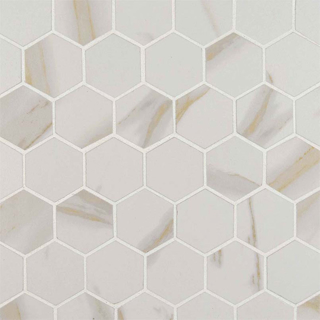 Picture of MS International - Pietra Mosaic Hexagon Calacatta