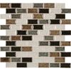 Picture of MS International - Glass Mosaic 1 x 2 Sandy Beach Blend Brick