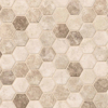 Picture of MS International - Glass Mosaic Hexagon Sandhills