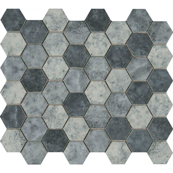 Picture of MS International - Glass Mosaic Hexagon Urban Tapestry