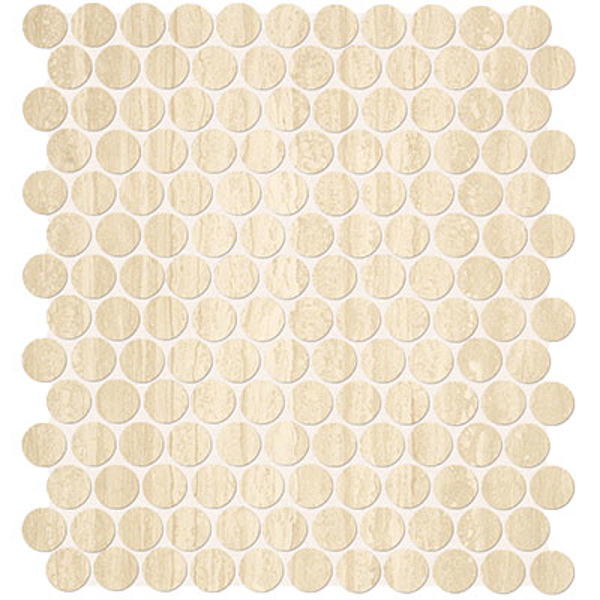Picture of FAP Ceramiche - Roma Penny Round Travertino
