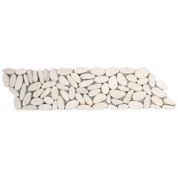 Picture of Bati Orient - Pebbles Sliced Matte Border White