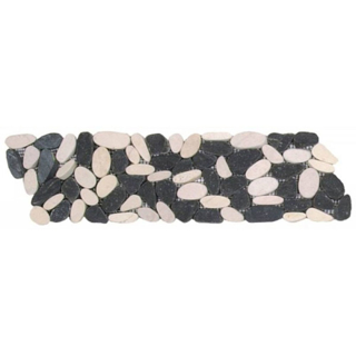 Picture of Bati Orient - Pebbles Sliced Matte Border White/Black