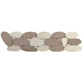Picture of Bati Orient - Pebbles Sliced XL Border White/Beige
