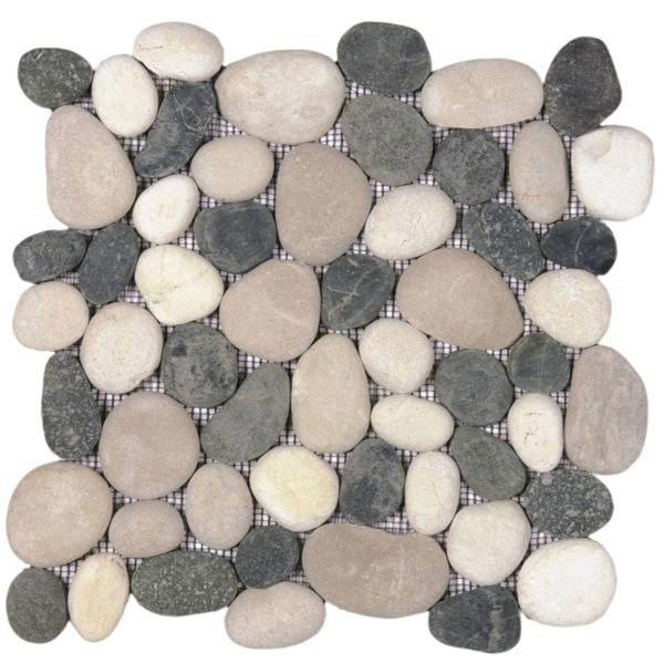Picture of Bati Orient - Pebbles Rectified Matte White/Black/Beige