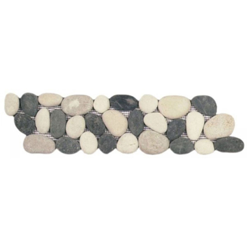 Picture of Bati Orient - Pebbles Rectified Matte Border White/Black/Beige