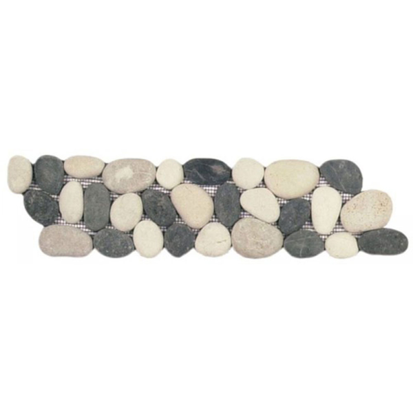 Picture of Bati Orient - Pebbles Rectified Matte Border White/Black/Beige