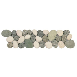 Picture of Bati Orient - Pebbles Rectified Matte Border Speckled Green/White