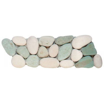 Picture of Bati Orient - Pebbles Rectified Matte Border White/Green